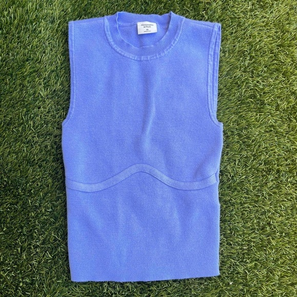 Tops - Abercrombie Sweater Short Sleeve Top Blue